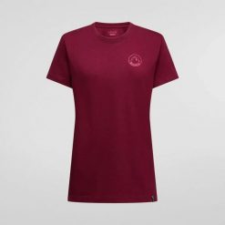 T-shirt damski La Sportiva Circle Logo. Czerwone t-shirty damskie La Sportiva, s, bez wzorów, z bawełny, bez kołnierzyka. Za 211.00 zł.