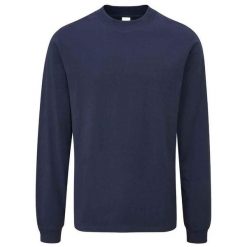 Koszulka Z Długim Rękawem Dla Dorosłych Unisex Essential Heavyweight. Niebieskie t-shirty damskie MANTIS, bez wzorów, bez kołnierzyka. Za 91.99 zł.