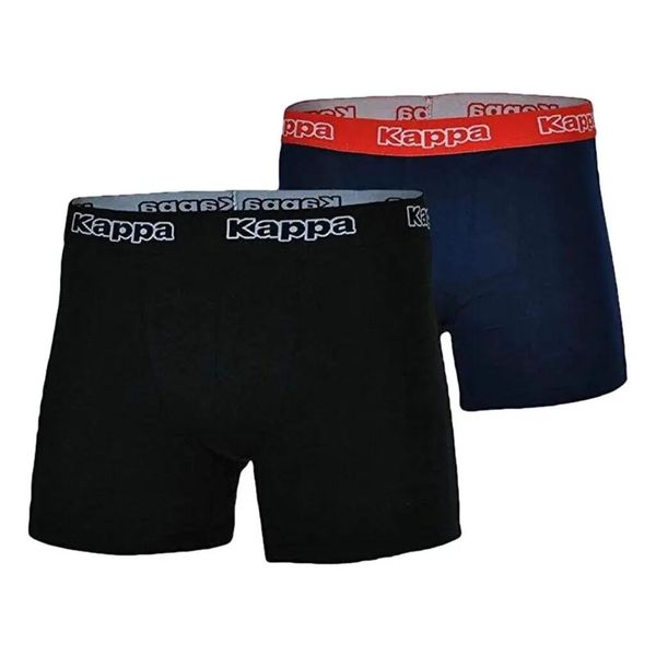 Bokserki męskie Men Boxer Shorts 2. Niebieskie bokserki męskie Kappa, bez wzorów, z bawełny. Za 26.50 zł.