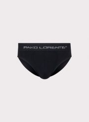 PAKO LORENTE – Bezszwowe slipy męskie. Czarne slipki męskie Pako Lorente, bez wzorów, z bawełny. Za 49.99 zł.