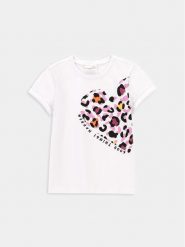Coccodrillo T-Shirt WC4143202CEK Biały Regular Fit. Białe koszulki dziewczęce COCCODRILLO, bez wzorów, z bawełny, bez ramiączek. Za 29.99 zł.