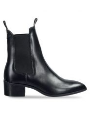 Gant Sztyblety 31551094 Czarny. Czarne botki damskie Gant, ze skóry, bez obcasa, na płaskiej podeszwie, bez zapięcia. Za 809.99 zł.