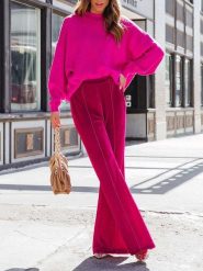 Milan Kiss Sweter w kolorze różowym rozmiar: S. Różowe swetry klasyczne damskie Milan Kiss, s, bez kołnierzyka. Za 231.13 zł.