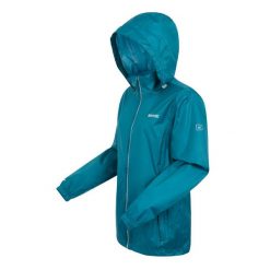 Kurtka turystyczna damska Corinne IV wodoodporna. Niebieskie kurtki przeciwdeszczowe damskie Regatta, l, bez kaptura. Za 169.99 zł.