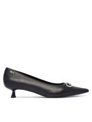 KARL LAGERFELD Czółenka Pasha Signia KL30121 Czarny. Czarne czółenka damskie Karl Lagerfeld, bez wzorów, ze skóry, bez obcasa. Za 769.99 zł.