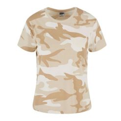 T-shirt Damski Camo Standardowy. Brązowe t-shirty damskie Urban Classics, xl, bez wzorów, bez kołnierzyka. Za 77.99 zł.