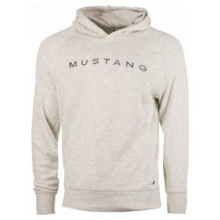 Mustang bluza męska Fancy Hoodie L szary. Szare bluzy bez kaptura męskie Mustang, l. W wyprzedaży za 209.00 zł.