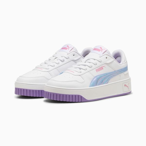 Puma Buty Carina Street Bouncy Sky Jr 39797501. Białe buty sportowe na co dzień męskie Puma, z gumy, bez zapięcia, trekkingowe. Za 179.93 zł.