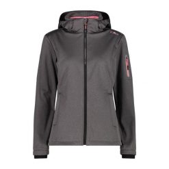 Damska kurtka turystyczna z kapturem CMP. Czarne kurtki damskie CMP, bez wzorów, z kapturem. Za 403.00 zł.