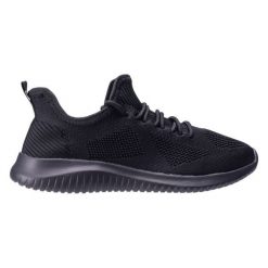 Buty Martes Essentials Emidy 92800654472 czarne. Czarne buty sportowe na co dzień damskie bez wzorów, z materiału. Za 123.64 zł.