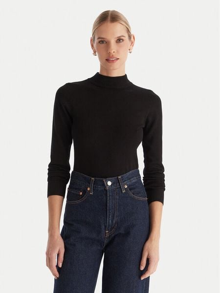 ACCESS FASHION Golf 54-8074 Czarny Regular Fit. Czarne golfy damskie ACCESS FASHION, xl, bez wzorów, z wiskozy, bez ramiączek. Za 379.99 zł.