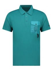 Geographical Norway Koszulka polo "Kelmon" w kolorze morskim rozmiar: 3XL. Zielone koszulki polo męskie Geographical Norway, xl, bez wzorów, z bawełny, bez ramiączek. Za 84.21 zł.