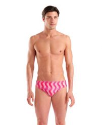 Kąpielówki slipy męskie na basen treningowe Arena Briefs Ripple. Czerwone kąpielówki męskie Arena, l, bez wzorów, z materiału, na fitness i siłownię. Za 131.98 zł.