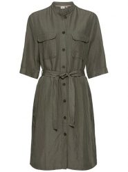Camel Active Sukienka w kolorze khaki rozmiar: L. Brązowe sukienki damskie Camel Active, na co dzień, l, bez wzorów, z tkaniny, bez kołnierzyka, bez ramiączek, midi, proste. Za 263.53 zł.