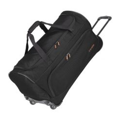 Torba podróżna travelite Basics L. Czarne torebki klasyczne damskie Travelite, bez wzorów, z materiału, duże, bez dodatków. Za 280.80 zł.
