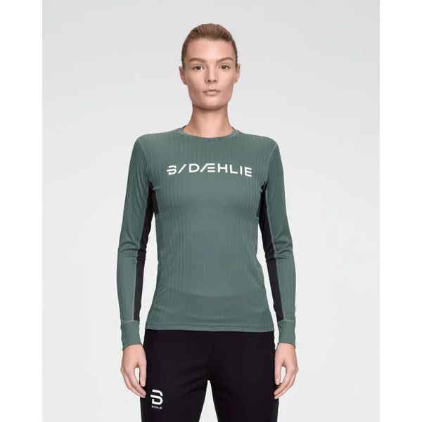 Damski top treningowy Daehlie Sportswear Tech. Zielone topy sportowe damskie DAEHLIE, xl, bez wzorów, z poliesteru, bez ramiączek. Za 290.00 zł.