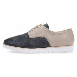 Geox półbuty damskie Kookean 36 beżowy. Brązowe półbuty damskie Geox, bez wzorów, eleganckie, bez obcasa. W wyprzedaży za 374.00 zł.