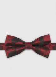 PAKO LORENTE - Bordowa mucha męska we wzór kwiatowy. Czerwone krawaty i muchy męskie Pako Lorente, bez wzorów, z poliesteru, eleganckie. Za 99.99 zł.