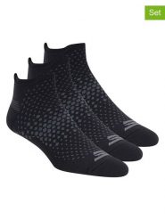 Skechers Skarpety (3 pary) w kolorze czarno-szarym rozmiar: 39-42. Czarne skarpetki męskie Skechers, bez wzorów, ze splotem. Za 21.99 zł.