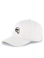KARL LAGERFELD Czapka z daszkiem Z30398 Biały. Białe czapki dziecięce Karl Lagerfeld, bez wzorów, z bawełny. Za 119.99 zł.