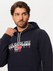 Napapijri Bluza B-Alymer NP0A4I1D Granatowy Regular Fit. Niebieskie bluzy bez kaptura męskie Napapijri, m, z bawełny. Za 329.99 zł.