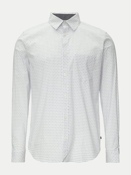 S.Oliver Koszula 2149815 Biały Slim Fit. Białe koszule męskie S.Oliver, m, bez wzorów, z bawełny, bez kołnierzyka, bez ramiączek. Za 179.99 zł.