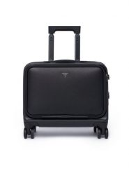 Guess Walizka kabinowa TMVESF P5243 Czarny. Czarne walizki Guess, z aplikacjami, z syntetyku. Za 699.99 zł.