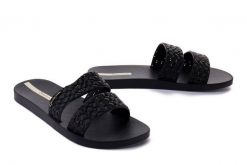 IPANEMA Renda II Fem 83243 black/black, klapki damskie. Czarne klapki damskie Ipanema, bez wzorów, bez obcasa. Za 89.99 zł.