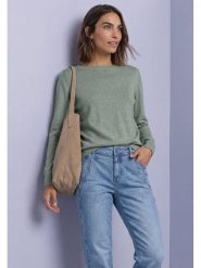 Street One Sweter w kolorze zielonym rozmiar: 38. Zielone swetry klasyczne damskie Street One, bez kołnierzyka. Za 129.95 zł.