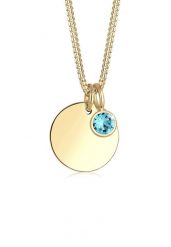 Elli Elli Naszyjnik Damski wisiorek kamień urodzinowy kwiecień z kryształami w pozłacanym srebrze 925 Sterling Silverd Naszyjniki 1 ct. Brązowe naszyjniki damskie Elli, na urodziny, pozłacane. Za 238.99 zł.