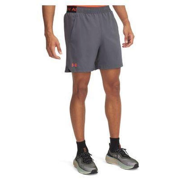 Spodenki męskie Under Armour Vanish Woven 6in Shorts. Brązowe szorty męskie Under Armour, bez wzorów, sportowe. W wyprzedaży za 174.15 zł.