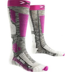 Skarpety narciarskie damskie X-Socks Ski Rider 2.0. Fioletowe skarpetki damskie X-Socks, bez wzorów, z materiału. Za 53.49 zł.