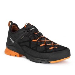 Buty Aku Rock Dfs 722108 czarne. Czarne buty trekkingowe męskie z gore-texu, bez zapięcia, wspinaczkowe, gore-tex. Za 814.85 zł.