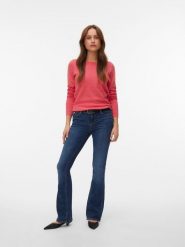 Vero Moda Sweter w kolorze różowym rozmiar: M. Różowe swetry klasyczne damskie Vero Moda, m, z bawełny, bez kołnierzyka. Za 82.99 zł.