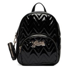 Plecak Guess. Czarne plecaki damskie Guess, z aplikacjami, sportowe. Za 324.99 zł.