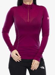Bluza termoaktywna damska Sensor Merino Active Tee L/S Zip. Fioletowe bluzy bez kaptura damskie Sensor, l, z materiału. Za 346.49 zł.