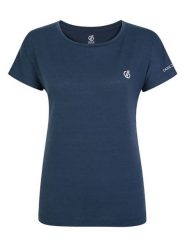 Dare 2b Koszulka sportowa "Persisting II Tee" w kolorze granatowym rozmiar: 42. Niebieskie bluzki sportowe damskie Dare 2b, bez wzorów, z materiału, bez ramiączek. Za 88.23 zł.