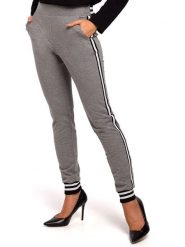 Made of emotion Spodnie dresowe w kolorze szarym rozmiar: L. Szare spodnie dresowe damskie Made Of Emotion, l, bez wzorów, z dresówki. Za 134.85 zł.