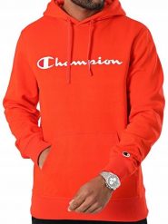 Bluza męska Champion Hooded. Niebieskie bluzy z kapturem męskie CHAMPION, m, z bawełny. Za 215.99 zł.