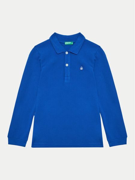 United Colors Of Benetton Polo 3089G3009 Niebieski Regular Fit. Niebieskie t-shirty chłopięce United Colors Of Benetton, bez wzorów, z bawełny, bez ramiączek. Za 89.99 zł.