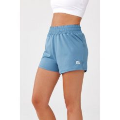 Szorty do biegania damskie Rough Radical Eta Shorts. Niebieskie szorty damskie ROUGH RADICAL, bez wzorów, sportowe. Za 99.90 zł.