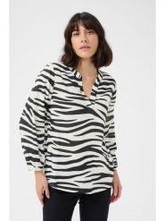 Kaffe Bluzka w kolorze białym rozmiar: 38. Białe bluzki damskie Kaffe, s, bez wzorów, z wiskozy, klasyczne, bez kołnierzyka, bez ramiączek. Za 78.99 zł.