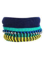 Buff Szal-koło w kolorze zielono-żółto-niebieskim - 29 x 28 cm rozmiar: onesize. Niebieskie szaliki męskie Buff, bez wzorów, z materiału. Za 110.29 zł.
