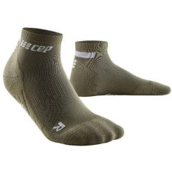 Skarpety kompresyjne męskie sportowe CEP The Run 4.0 low-cut. Zielone skarpetki męskie CEP, bez wzorów. Za 64.00 zł.