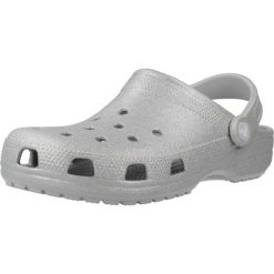 Buty CROCS CLASSIC GLITTER CLOG Szary. Szare obuwie trekkingowe damskie Crocs. Za 211.00 zł.