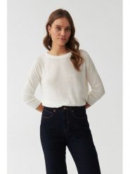 TATUUM Sweter w kolorze kremowym rozmiar: S. Brązowe swetry klasyczne damskie Tatuum, s, ze splotem, bez kołnierzyka. Za 188.40 zł.