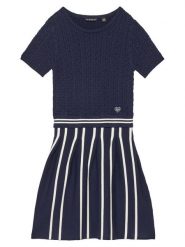 Guess Sukienka codzienna J5YK18 Z3OI0 Granatowy Regular Fit. Niebieskie sukienki dziewczęce Guess, z aplikacjami, z wiskozy, bez ramiączek. Za 227.00 zł.