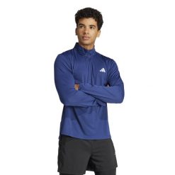 Bluza fitness męska ADIDAS. Bluzy bez kaptura męskie Adidas, m, z materiału. W wyprzedaży za 129.99 zł.