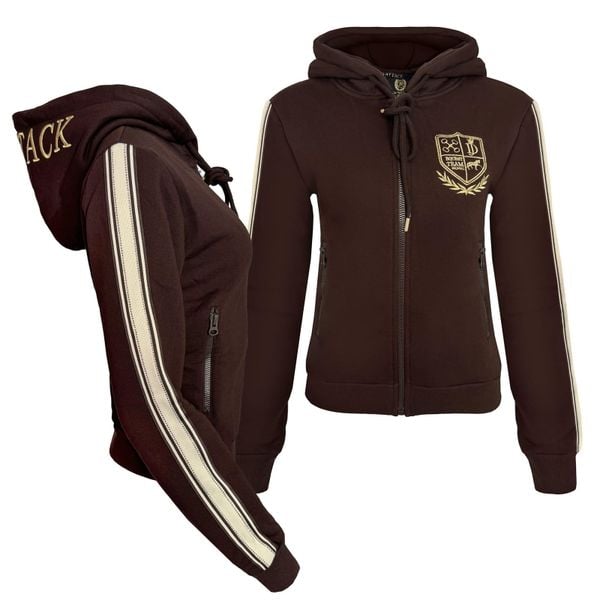 Bluza rozpinana JD ATTACK Sally. Brązowe bluzy bez kaptura damskie JD ATTACK. Za 239.00 zł.