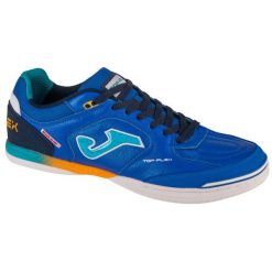 Buty piłkarskie Joma Top Flex 2404 In TOPW2404IN niebieskie. Niebieskie topy sportowe damskie bez wzorów, ze skóry, bez ramiączek. Za 391.48 zł.